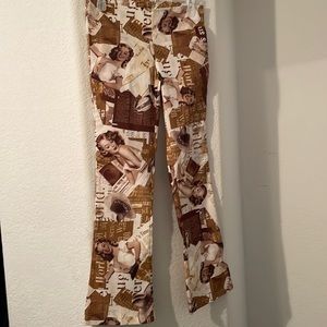 Cropped flare vintage pants size small